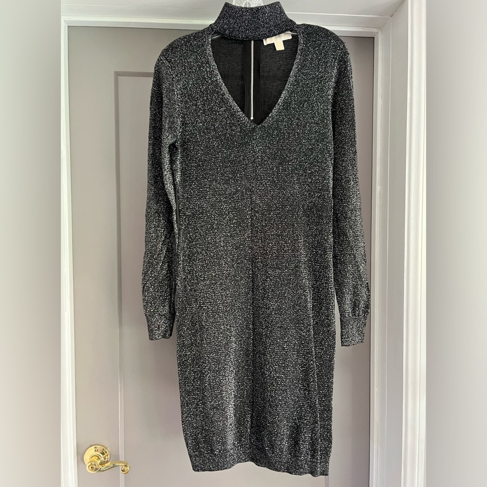 Michael Kors Sparkly high neck cleavage peekaboo